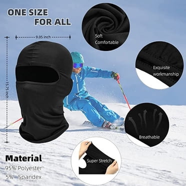 GCBalaclava 3-Pack Earth Tone Balaclavas - Full Face Cover Ski Mask For Men & Women, Black Neutral Colors