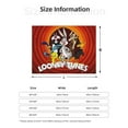 thumbnail image 5 of Looney Tunes Flannel Blanket Cozy Ultra-Soft Micro Throw Blanket For Bed Sofa Couch Car Office Camping Travel All Season Fleece Blanket 50"x40", 5 of 8