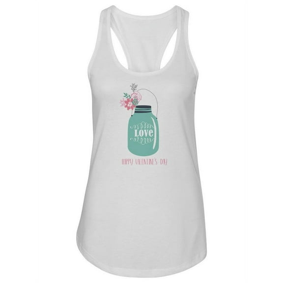 Happy Valentine's Day Design Tank Women -Image by Shutterstock, Female Large