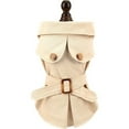 thumbnail image 5 of UOSIA Pet Trench Coat for Small Dogs Windproof Fashion Jacket Belted Dog Clothes, 5 of 8