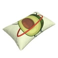 thumbnail image 3 of Balery Avocado1 Pillow Covers,Bed Pilowcases,Reversible Plush Throw Pillow Covers End Pillow Encasement,Pillow Case - 16"X24", 3 of 9