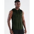 thumbnail image 2 of NELEUS Men's Workout Tank Tops with Hoodie Sleeveless Running Muscle Shirts 3 Pack,Black+Gray+Olive Green,US Size S, 2 of 7