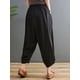 thumbnail image 5 of Pantalones de mujer, Pantalones de piernas anchas para mujer con bolsillos Meditación de vacaciones Meterk  Pantalones de mujer, 5 of 7