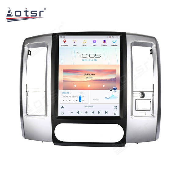 Aotsr 12.1 inch Android 11 Car Radio for 2008-2011 Dodge Ram IPS Touch Screen Android Auto GPS Navigation Multimedia Player with Bluetooth, Wireless Connection and More（4 64GB）