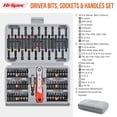 thumbnail image 6 of Hi-Spec 68pc 75mm & 25mm Long Hex Shank and Tamperproof Cr-V Driver Bit Set with Bit Handle and Drill Driver Adaptor, 6 of 6