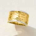 thumbnail image 4 of Ross-Simons 0.10 ct. t.w. Diamond Hammered Ring in 18kt Gold Over Sterling, Women's, Adult, 4 of 5
