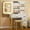White, variant on Small Vanity Desk, 35.5 Inch Compact Makeup Vanity Table with Lighted Mirror, Charging Station, 4 Drawers & Shelves, Modern Dressing Table with Upholstered Stool for Apartments
