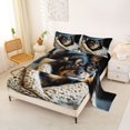 thumbnail image 2 of Homewish Chihuahua Dog Bed Sheets,Cute Pet Themed Full Size Sheets,Black,4-Piece,1 Flat Sheet, 1 Fitted Sheet and 2 Pillowcases, 2 of 6