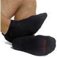thumbnail image 1 of Hanes Chaussettes Invisibles pour Hommes, Lot de 6, Coussin, 10-13, Noir, 1 of 2