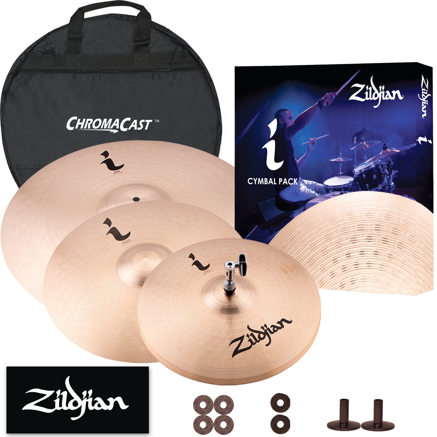 Zildjian I Series Standard Gig Cymbal Pack 14" Hi Hats, 16" Crash