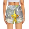 thumbnail image 2 of Lsque Pikmin Printed Women's Running Shorts with Liner Pockets,Elastic Quick Dry Workout Athletic Gym Yoga Shorts,Womens High Waist Shorts-X-Large, 2 of 9