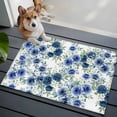 thumbnail image 3 of Navy Blue Roses Entryway Rug 2'x3'&nbsp; Non Slip Front Door Mats, Spring Floral Elegant Pastoral Botanical Entrance Rugs Indoor Outdoor Carpet, Washable Floor Mats Small Area Rug for Bedroom Kitchen, 3 of 8