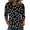 01-Black, variant on Shirts for Women Polka Dot 3/4 Sleeve Crew Neck Loose Fit Trendy Blouses Retro Dot Comfy Summer Tunic Tops Red S