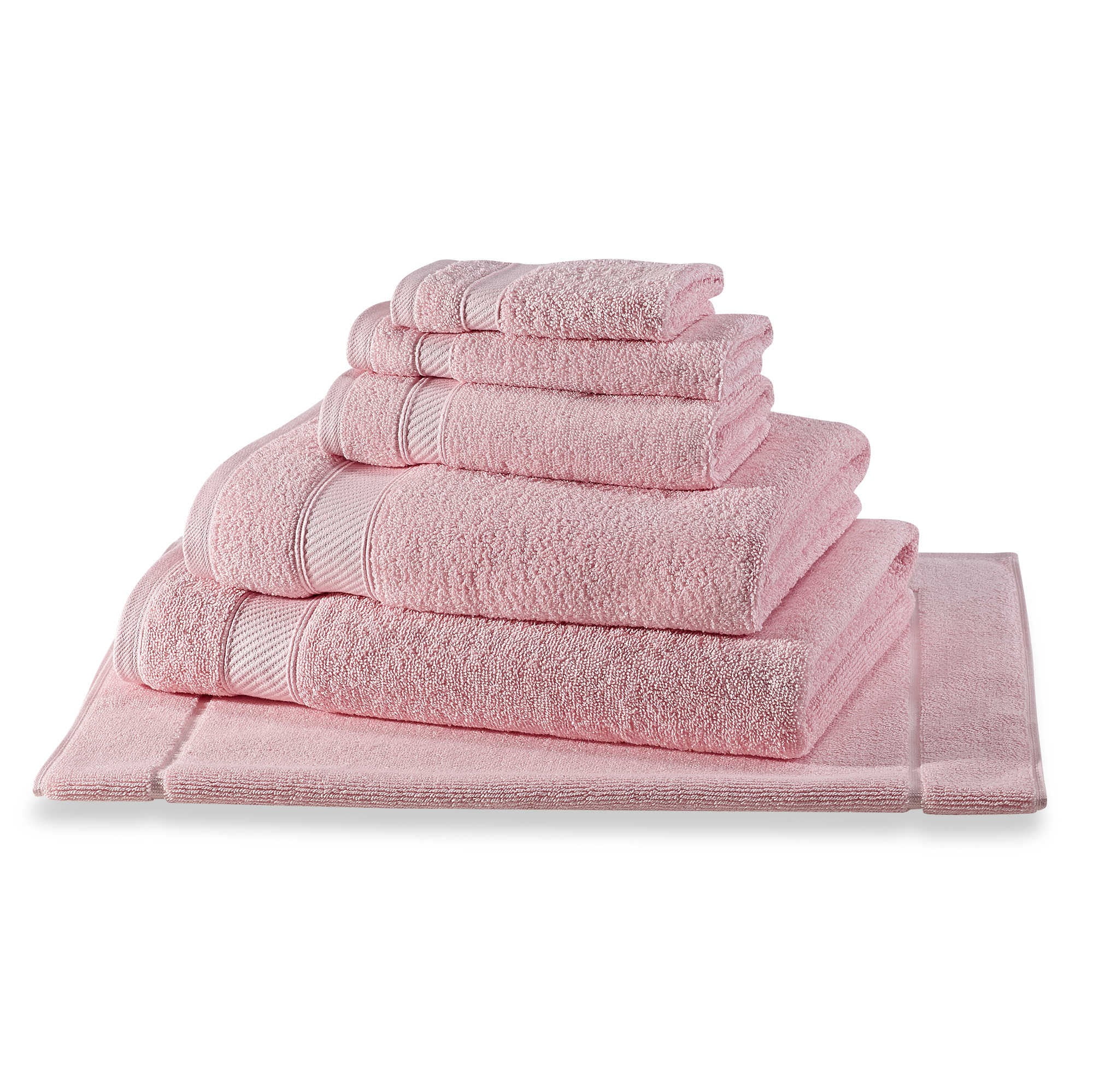 Rose Pink Full Bathroom Medium Towel Set - Walmart.com - Walmart.com