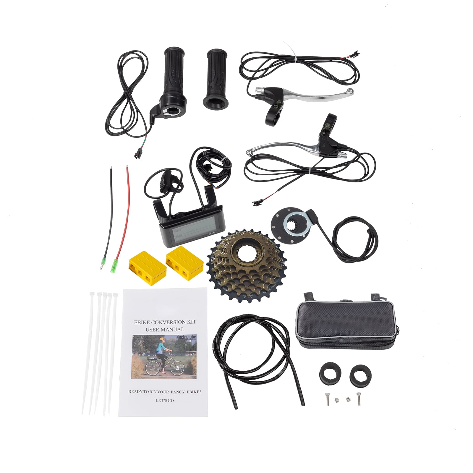 Ktaxon Kit de conversión de bicicleta eléctrica, kit de conversión de  bicicleta eléctrica de 48 V 1000 W, kit de conversión de bicicleta  eléctrica de