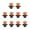 Orange, variant on Hvmvliv Lawns Sprinkler 1/2Inch Automatic Rotating Sprinkler Heads Sprinkler 360 Degree Rotation for Garden Irrigation 10Pc Garden Supplies Orange