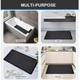 thumbnail image 2 of Bath Mats for Tubs Slip Resistant Bathtub Mat with Suction Cups for Shower Mat 16 x 35 Extra Long Rubber Bathroom Mat for Tub, Drain Holes, Machine Washable,Black, 2 of 8