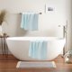thumbnail image 4 of Toalla de baño de fibra de bambú para adultos | Toallita gruesa y suave absorbente | Uso de spa y salón de lujo respetuoso con la piel | Sensación de manta de secado rápido | 140x70cm | Paquete, 4 of 6