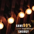 thumbnail image 2 of G40 LED Light Bulb, E26 Base, 1.5W, 2700K Soft White, Frosted Glass, 6 Pack, 2 of 8