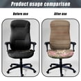 thumbnail image 4 of Whosucclay Rabbit Tulip Pattern Computer Office Chair Cover, Thick Desk Chair Task Chair Covers Non Slip Rotating Chair Slipcover Anti-Dust Chair Seat Protector with Elastic Bottom-L, 4 of 7