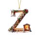 thumbnail image 2 of Adornos de árbol de Navidad de 26 letras - Decoraciones acrílicas personalizadas con gorros de Papá Noel, de una pieza, 2 of 7