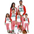 thumbnail image 1 of 2024 pijamas navideños a juego para la familia, trajes para bebés y niños adultos, Tops + Pantalones, 2 uds., ropa de dormir de Navidad, pijamas, ropa para perros, 1 of 4