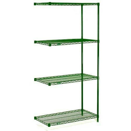 

Nexel Wire Shelving Add-On Green Epoxy 24 W X 18 D X 63 H