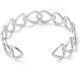 thumbnail image 2 of Brazalete abierto de corazón de acero inoxidable 304, ajustable, ideal como regalo para damas de honor., 2 of 3