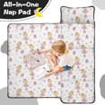 thumbnail image 4 of Princess and Ballerina White Pattern Teens Toddler Nap Mat with Pillow, Sleeping Mat Bag for Preschool Daycare 59"x22", 4 of 6