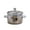 Black, variant on Glass cooking pot with lid, heat-resistant with handles, handmade glass pots, clear glass cookware, cooking pot for noodles, pasta, soup, milk