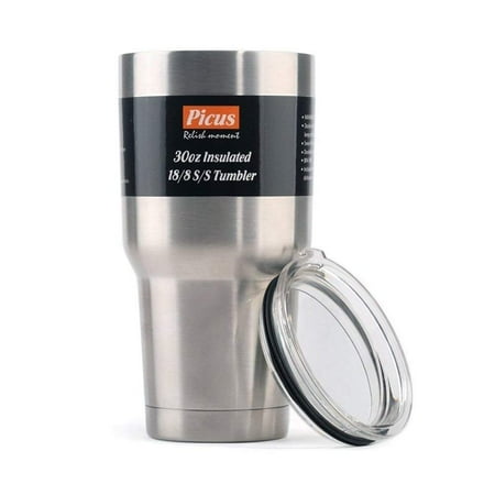 - Stainless Steel Tumbler, Picus Double Wall Vacuum Insulated 30 Ounce Tumbler, Cold24H & Hot6H, BPA-Free, Splash-Proof BPA Free Lid, Thermal Coffee Travel Cup, Insulated Coffee Mug
