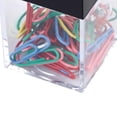 thumbnail image 3 of Práctico dispensador de clips de papel transparentes de gran capacidad con apertura superior amplia y magnética, 3 of 5