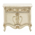 thumbnail image 2 of Michael Amini Platine de Royale Marble and Wood Nightstand - Champagne Ivory, 2 of 11