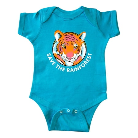 

Inktastic Save the Rainforest Tiger Illustration Gift Baby Boy or Baby Girl Bodysuit