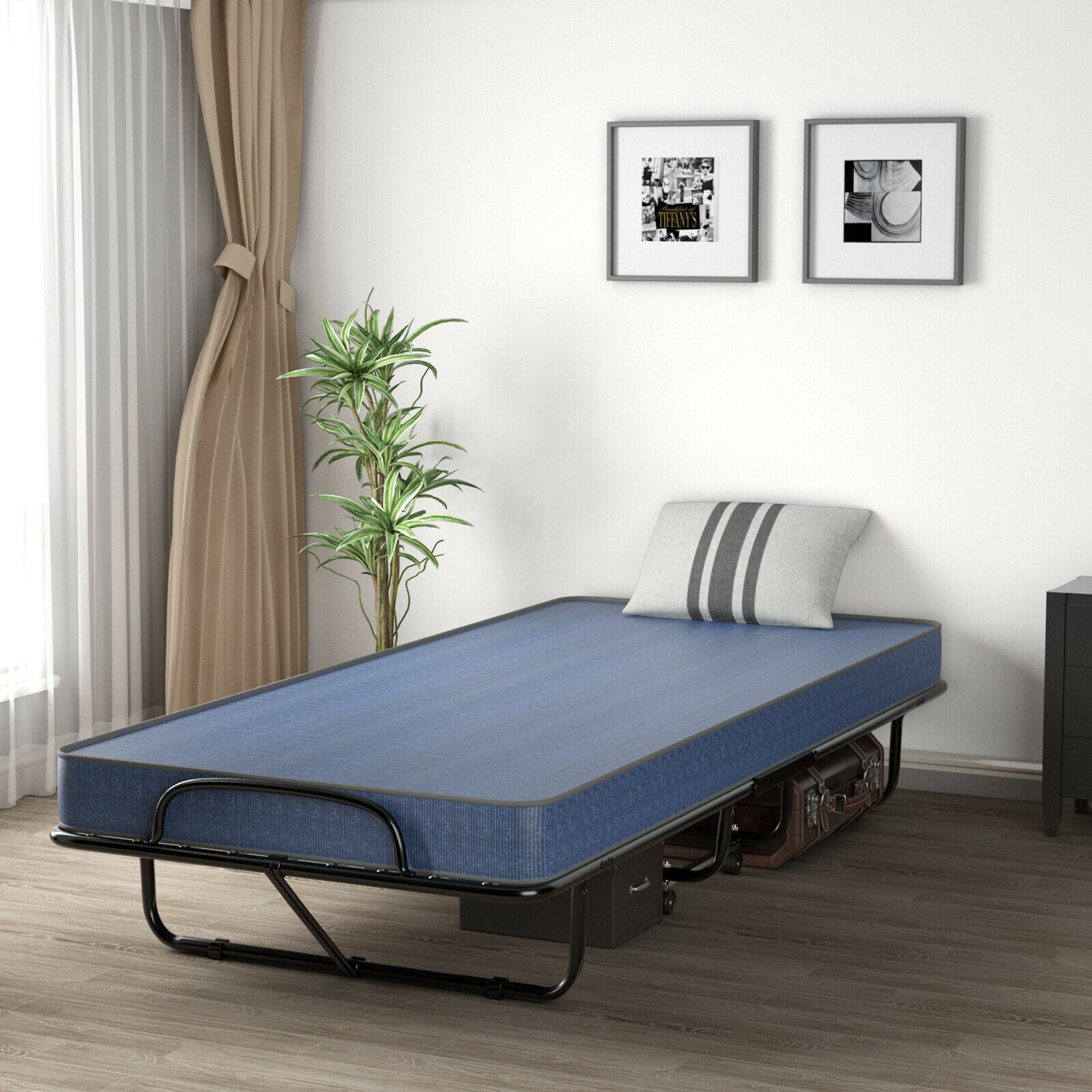 Giantex Rollaway Folding Bed w/Mattress for Adults, 79x38 Inch