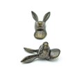 thumbnail image 4 of Juego de 4 pomos para cajones con forma de conejo, de metal, estilo Brook and Birch, 4 of 5