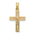 thumbnail image 4 of Finest Gold 10K Two-Tone Polished Cross Charm, 4 of 4