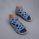 thumbnail image 5 of Zapatos planos de encaje con punta abierta para mujer con cremallera Sandalias romanas para mujer Wmkox8yii  nm3606, 5 of 7