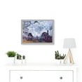 thumbnail image 2 of Painting Monet St Lazare Station Train Arriving Artwork Framed Wall Art Print A4, 2 of 4