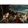 thumbnail image 2 of Scarsellino 14x11 Gold Ornate Wood Frame and Double Matted Museum Art Print Titled - Nymphs at the Bath (C. 1600), 2 of 4