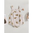 thumbnail image 2 of Bagilaanoe Newborn Baby Girl Rompers Plaid Print Sleeveless Bodysuit 6M 12M 18M 24M Infant Summer One Piece Jumpsuit, 2 of 8