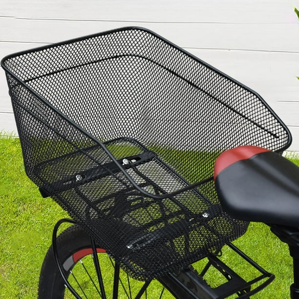 Cesta trasera para bicicleta, portaequipajes de hierro, portabultos para bicicleta, resistente, para uso deportivo.