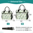 thumbnail image 4 of FORMRS Insulated Lunch Bag Unisex Large Capacity with Shoulder Strap, Green Leafy Pattern, 4 of 6