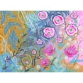 thumbnail image 2 of Randy Noble Fine Art 24x19 Gold Ornate Wood Framed with Double Matting Museum Art Print Titled - Flower Wonder, 2 of 4