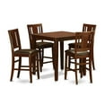 thumbnail image 4 of East West Furniture Vernon 5-piece Wood Dining Set with Stools in Mahogany, 4 of 4
