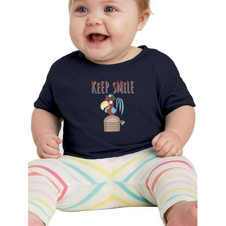 

Cute Pirate Parrot Smile T-Shirt Infant -Image by Shutterstock 6 Months