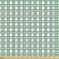 thumbnail image 2 of Abstract Sofa Upholstery Fabric by the Yard, Vertically Arranged Round Squares and Connected Strips Continued, Decorative Fabric for DIY and Home Accents, Dimgray Hunter Green White by Ambesonne, 2 of 5