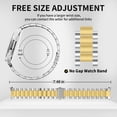 thumbnail image 4 of Pulsera de acero inoxidable de reemplazo GOLDTOLUCK para Samsung Galaxy Watch 8 7 6 5 4, 4 of 7