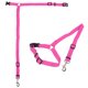thumbnail image 4 of 2uds Rosa Nylon Ajustable Gato Perro Mascota Asiento Correa Cuerda para Coche Automático, 4 of 7