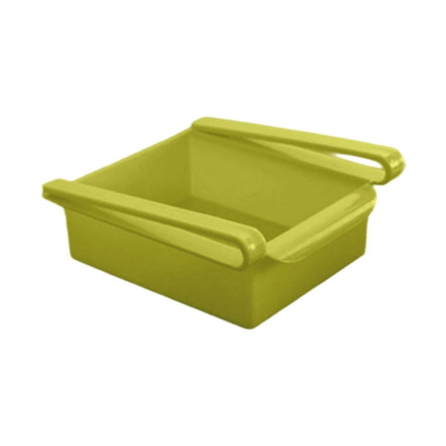 Slide Out Refrigerator Organizer Drawer Mint Green Adjustable Storage Rack Pull Out Design For Food Storage Kitchen Space Glass Containers with Lids for Food Airtight Food Storage Container Glass